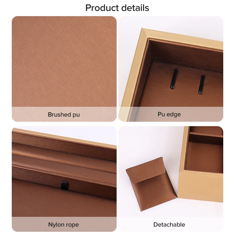 Wholesale Custom Fashion Organizer Wooden Jewelry Storage Trays for Ring Bracelets Necklace Jewellery Display Trays