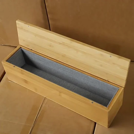 Caja de presentación de madera de perfume retro de alta calidad personalizada
